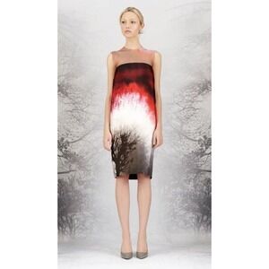 Gabriele Colangelo $1305 NWT Silk Dress Twilight Trees Sunset Size‎ 40 Runway